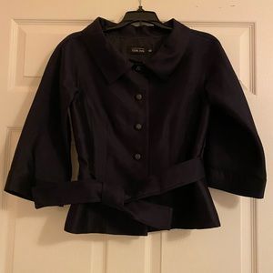 Dark Navy Color- Teri Jon Evening jacket and belt